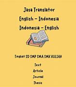 Menerjemahkan Bahasa Inggris Ke Bahasa Indonesia